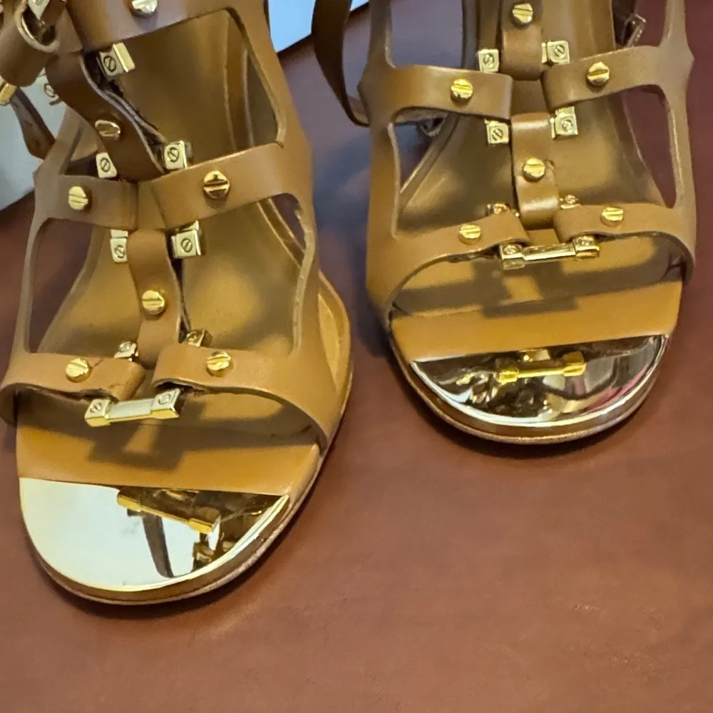 Tory Burch Light Brown Strappy Heels